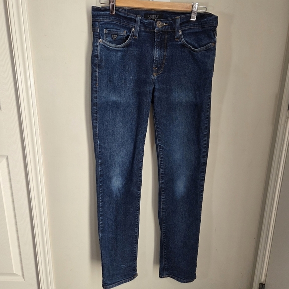 Guess Brit Rocker Slim Tapered Men's Blue Jeans Size 32x32 - Picture 1 of 7